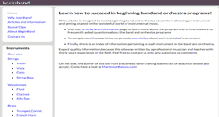 Desktop Screenshot of beginband.com